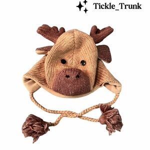 Brown Moose Kids Hat